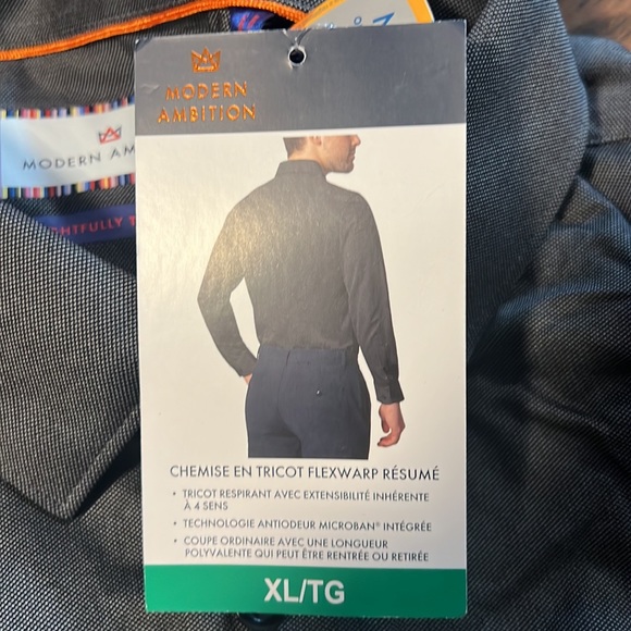 Modern Ambition Men‘s Knit Dress Shirt | XL - Picture 6 of 8